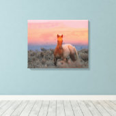 Wild West Colt Canvas Afdruk (Insitu (Houten vloer))