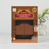 Wild West Corporate Function-uitnodiging Kaart (Staand voorkant)