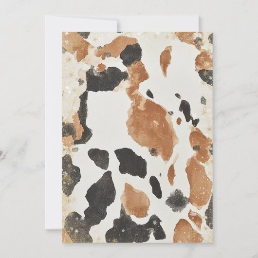 Wild West Country Western kerstfeest Kaart (Achterkant)