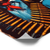 Wild West Couple Retro Comics Poster (Hoek)