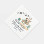 Wild West Cowboy 1e verjaardag Servet (Hoek)