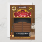 Wild West Cowboy 2e verjaardagsfeest Magnetische Uitnodiging (Voorkant)