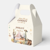 Wild West Cowboy Baby shower Bedankdoosjes (Voorkant Zijde)