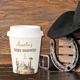 Wild West Cowboy Baby shower Papieren Bekers