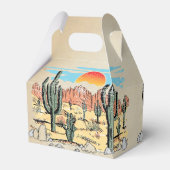 Wild West Cowboy Birthday Party Bedankdoosjes (Achterkant)