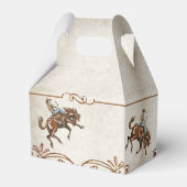 Wild West Cowboy Birthday Party Bedankdoosjes (Achterkant)