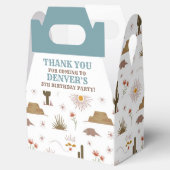 Wild West Cowboy Birthday Party Bedankdoosjes (Geopend)