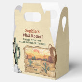 Wild West Cowboy Birthday Party Bedankdoosjes (Geopend)
