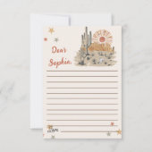 Wild West Cowboy Birthday Party Bedankkaart (Voorkant)