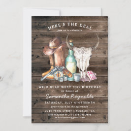 Wild West Cowboy Birthday Party Kaart