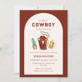 Wild West Cowboy Cactus Beer Baby shower Kaart (Voorkant)