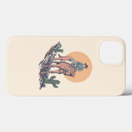 Wild West Cowboy Case-Mate iPhone Case (Achterkant (horizontaal))