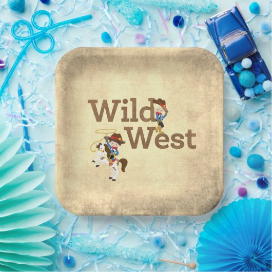 Wild West Cowboy Cowgirl Western Theme Paper Bord (Feest)