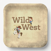 Wild West Cowboy Cowgirl Western Theme Paper Bord (Voorkant)