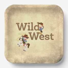 Wild West Cowboy Cowgirl Western Theme Paper Bord