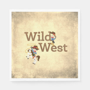 Wild West Cowboy Cowgirl Westerne thema Servet