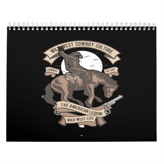wild west cowboy culture the american legend wild kalender (Hoes)