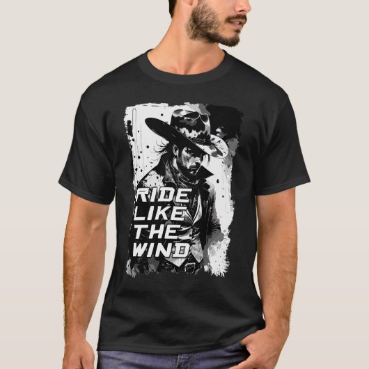 Wild West Cowboy Gezegde voor de Rodeo T-shirt (Voorkant)