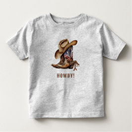 Wild west cowboy howdy boy kinder shirts