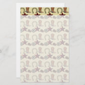 Wild West Cowboy Land Western op Burlap Print Briefpapier (Voorkant / Achterkant)