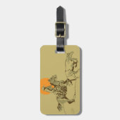 Wild West Cowboy op het werk Bagagelabel (Voorkant verticaal)