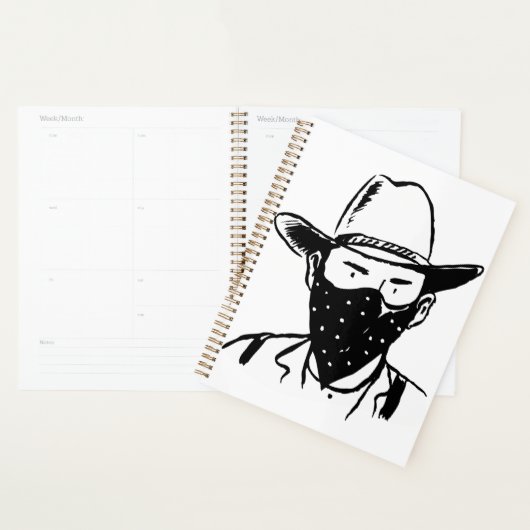 Wild West Cowboy Outlaw Bandit Planner (Display)