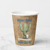 Wild West Cowboy Papieren Bekers (Voorkant)