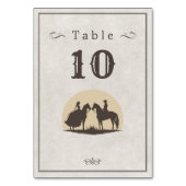 Wild west cowboy pet bruiloft kaart (Voorkant)