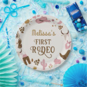 Wild West Cowboy Rodeo Verjaardagsfeest Papieren Bordje (Feest)