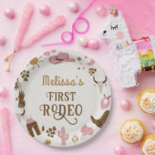 Wild West Cowboy Rodeo Verjaardagsfeest Papieren Bordje (Feest)