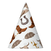 Wild West Cowboy Rodeo Westerne verjaardag Feesthoedjes (Links)