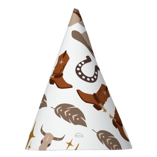 Wild West Cowboy Rodeo Westerne verjaardag Feesthoedjes (Rechts)