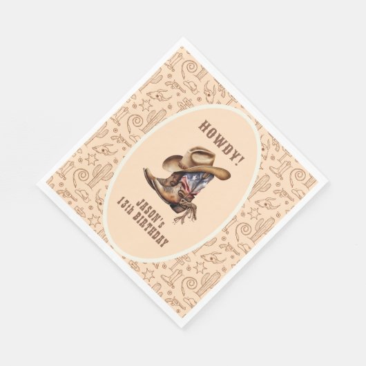 Wild West Cowboy Servet (Hoek)