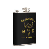 Wild West Cowboy Specialized Groomsmen Monogram Heupfles (Rechts)