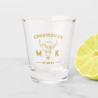 Wild West Cowboy Specialized Groomsmen Monogram