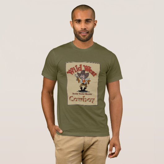 Wild West Cowboy T-shirt (Voorkant volledig)