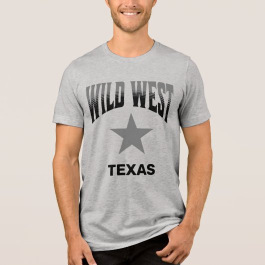 Wild West Cowboy Texas T-shirt (Voorkant)