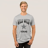 Wild West Cowboy Texas T-shirt (Voorkant volledig)