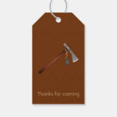 Wild West Cowboy Thmed Birthday Guest Favor Cadeaulabel (Achterkant)