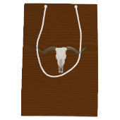 Wild West Cowboy Thmed Birthday Guest Favor Medium Cadeauzakje (Achterkant)