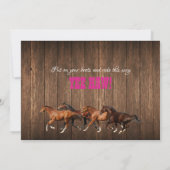 Wild West Cowboy uitnodiging (Achterkant)