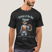 Wild west Cowboy verjaardag T-shirt (Voorkant)