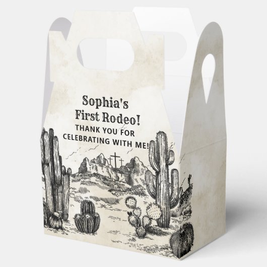  Wild West Cowboy Verjaardagsfeest Bedankdoosjes (Geopend)