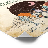 Wild West Cowboy Verjaardagsfeest Tafelteken Poster (Hoek)