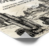  Wild West Cowboy Verjaardagsfeesttafelteken Poster (Hoek)