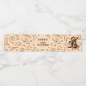 Wild West Cowboy Waterfles Etiket (Enkel label)