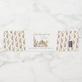  Wild West Cowboy Western 1e Verjaardag Waterfles Etiket (Enkel label)