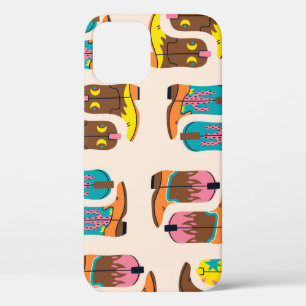 Wild West Cowboylaarzen: Mode conceptpatroon Case-Mate iPhone Case