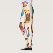 Wild West Cowboylaarzen: Mode conceptpatroon Leggings (Links)