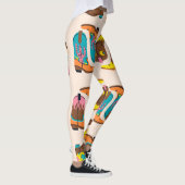 Wild West Cowboylaarzen: Mode conceptpatroon Leggings (Rechts)